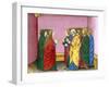 The Three Marys Announce to the Disciples That Jesus Has Risen. Codex of Predis (1476). Italy-null-Framed Giclee Print