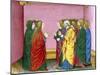 The Three Marys Announce to the Disciples That Jesus Has Risen. Codex of Predis (1476). Italy-null-Mounted Giclee Print