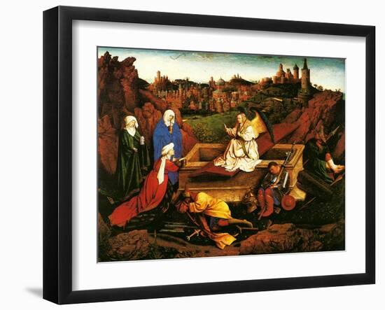 The Three Marys at the Sepulchre, C. 1440-Hubert Eyck-Framed Giclee Print