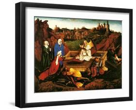 The Three Marys at the Sepulchre, C. 1440-Hubert Eyck-Framed Giclee Print