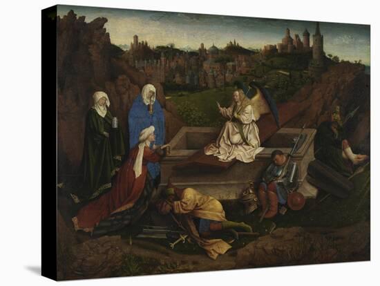 The Three Marys at the Sepulchre, C. 1440-Hubert Eyck-Stretched Canvas