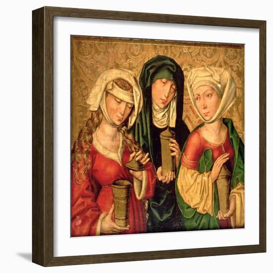 The Three Marys on Gold Ground Panels-Michael Wolgemut Or Wolgemuth-Framed Giclee Print