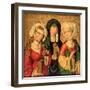 The Three Marys on Gold Ground Panels-Michael Wolgemut Or Wolgemuth-Framed Giclee Print