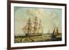 The Three-Masted Barque 'Halcyon' of Hull, 1832-Thomas A. Binks-Framed Giclee Print