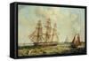 The Three-Masted Barque 'Halcyon' of Hull, 1832-Thomas A. Binks-Framed Stretched Canvas