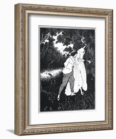 The Three Musicians-Aubrey Beardsley-Framed Art Print