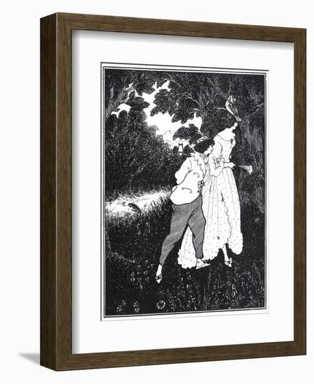 The Three Musicians-Aubrey Beardsley-Framed Art Print