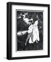 The Three Musicians-Aubrey Beardsley-Framed Art Print