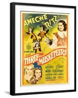 The Three Musketeers, the Ritz Brothers, Don Ameche, Gloria Stuart, Pauline Moore, 1939-null-Framed Photo