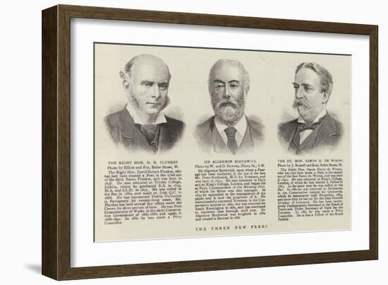 The Three New Peers-null-Framed Giclee Print