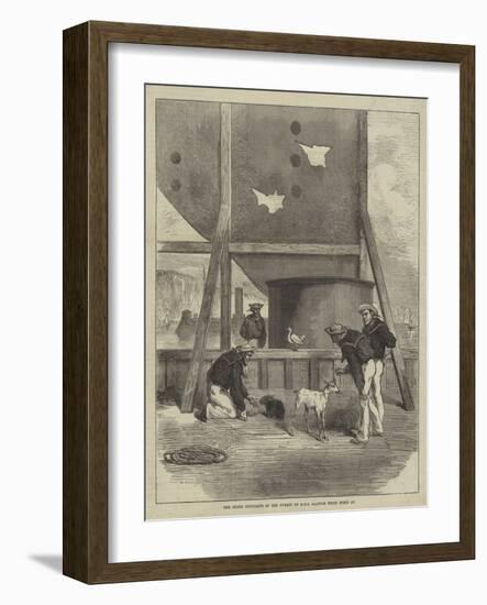 The Three Occupants of the Turret of HMS Glatton When Fired At-null-Framed Giclee Print