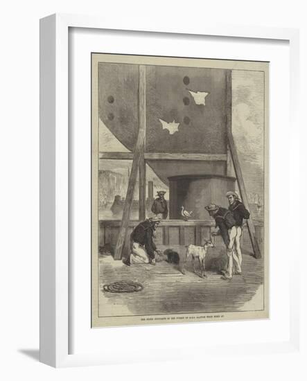 The Three Occupants of the Turret of HMS Glatton When Fired At-null-Framed Giclee Print