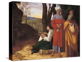 The Three Philosophers-Luca Della Robbia-Stretched Canvas