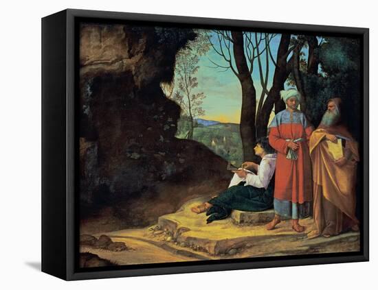 The Three Philosophers-Giorgione da Castelfranco-Framed Stretched Canvas