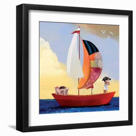 The Three Pigs-Nancy Tillman-Framed Art Print