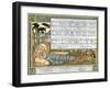 The Three Ravens', Song Illustration from 'Pan-Pipes', a Book of Old Songs, Newly Arranged and…-Walter Crane-Framed Giclee Print