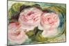 The Three Roses-Pierre-Auguste Renoir-Mounted Giclee Print