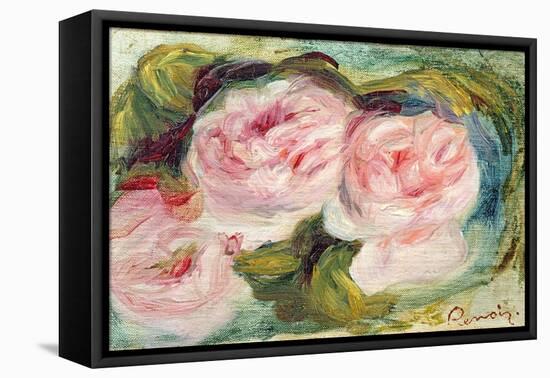 The Three Roses-Pierre-Auguste Renoir-Framed Stretched Canvas