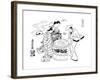 The Three Sake-Tasters, C1700-Okumura Masanobu-Framed Giclee Print