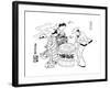 The Three Sake-Tasters, C1700-Okumura Masanobu-Framed Giclee Print