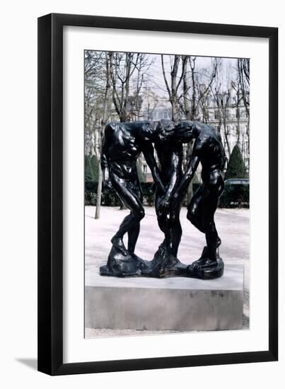 The Three Shades, 1881-Auguste Rodin-Framed Giclee Print