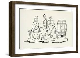 The Three Sillies-Arthur Rackham-Framed Giclee Print