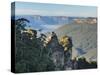 The Three Sisters and Jamison Valley, Blue Mountains, Blue Mountains National Park, Nsw, Australia-Jochen Schlenker-Stretched Canvas