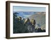 The Three Sisters and Jamison Valley, Blue Mountains, Blue Mountains National Park, Nsw, Australia-Jochen Schlenker-Framed Photographic Print