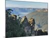 The Three Sisters and Jamison Valley, Blue Mountains, Blue Mountains National Park, Nsw, Australia-Jochen Schlenker-Mounted Photographic Print