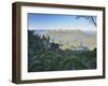 The Three Sisters and Mount Solitary, Blue Mountains, Blue Mountains National Park, Nsw, Australia-Jochen Schlenker-Framed Photographic Print