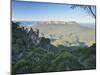 The Three Sisters and Mount Solitary, Blue Mountains, Blue Mountains National Park, Nsw, Australia-Jochen Schlenker-Mounted Photographic Print