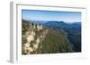 The Three Sisters and Rocky Sandstone Cliffs of the Blue Mountains-Michael Runkel-Framed Photographic Print