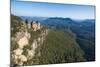 The Three Sisters and Rocky Sandstone Cliffs of the Blue Mountains-Michael Runkel-Mounted Photographic Print