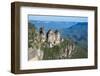 The Three Sisters and Rocky Sandstone Cliffs of the Blue Mountains-Michael Runkel-Framed Photographic Print