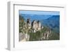 The Three Sisters and Rocky Sandstone Cliffs of the Blue Mountains-Michael Runkel-Framed Photographic Print