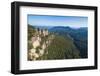 The Three Sisters and Rocky Sandstone Cliffs of the Blue Mountains-Michael Runkel-Framed Photographic Print