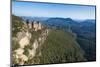 The Three Sisters and Rocky Sandstone Cliffs of the Blue Mountains-Michael Runkel-Mounted Photographic Print