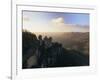 The Three Sisters from Echo Point, Katoomba, the Blue Mountains, New South Wales, Australia-Gavin Hellier-Framed Photographic Print