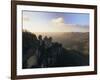 The Three Sisters from Echo Point, Katoomba, the Blue Mountains, New South Wales, Australia-Gavin Hellier-Framed Photographic Print