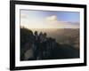 The Three Sisters from Echo Point, Katoomba, the Blue Mountains, New South Wales, Australia-Gavin Hellier-Framed Photographic Print