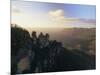 The Three Sisters from Echo Point, Katoomba, the Blue Mountains, New South Wales, Australia-Gavin Hellier-Mounted Photographic Print