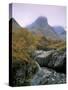 The Three Sisters, Glencoe, Highland Region, Scotland, United Kingdom-Roy Rainford-Stretched Canvas