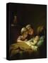 The Three Sisters-Johann Georg Meyer von Bremen-Stretched Canvas