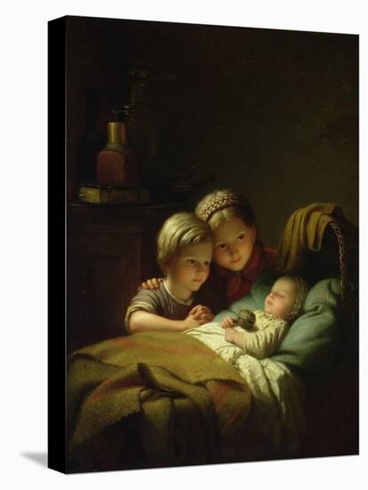 The Three Sisters-Johann Georg Meyer von Bremen-Stretched Canvas