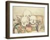 The Three Skulls, 1902-06-Paul Cezanne-Framed Giclee Print