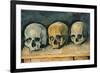 The Three Skulls, c.1900-Paul Cézanne-Framed Giclee Print