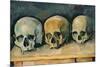 The Three Skulls, c.1900-Paul Cézanne-Mounted Giclee Print