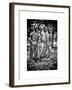 "The Three Soldiers" Bronze by Frederik Hart at the Vietnam Memorial, Washington D.C, White Frame-Philippe Hugonnard-Framed Art Print