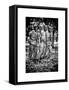 "The Three Soldiers" Bronze by Frederik Hart at the Vietnam Memorial, Washington D.C, White Frame-Philippe Hugonnard-Framed Stretched Canvas