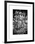 "The Three Soldiers" Bronze by Frederik Hart at the Vietnam Memorial, Washington D.C, White Frame-Philippe Hugonnard-Framed Art Print